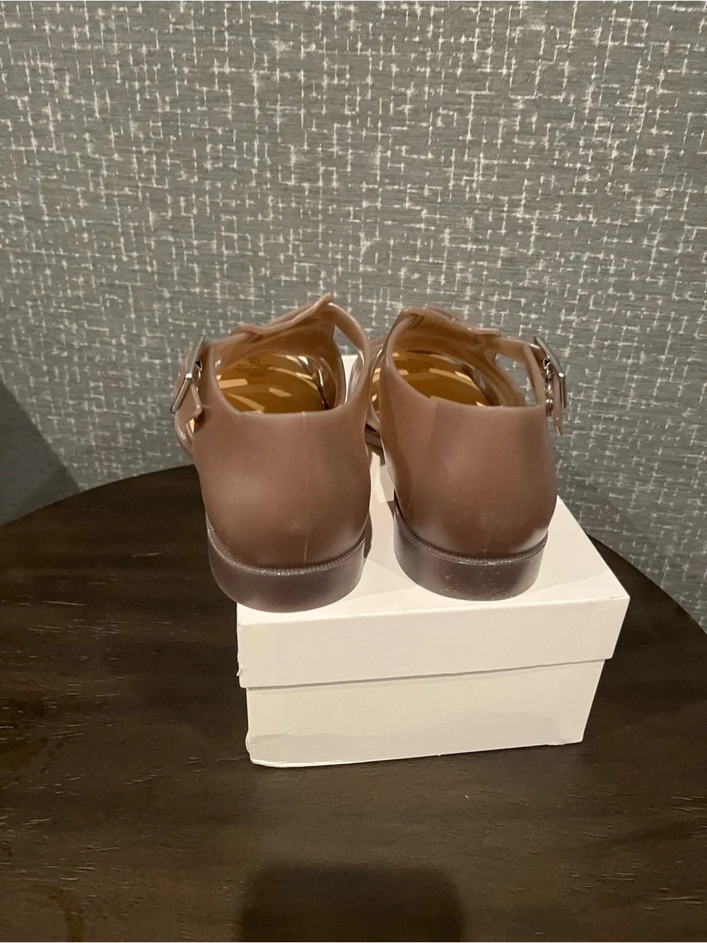 NIB COS JELLY FISHERMAN SANDALS Brown